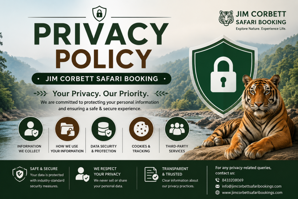 Privacy Policy page of Jim Corbett Safari Booking website